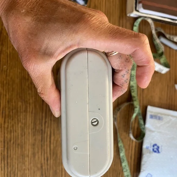 Small Caboodles cosmetic case rectangular with mirror EUC pale gray minimalist - Picture 5 of 10